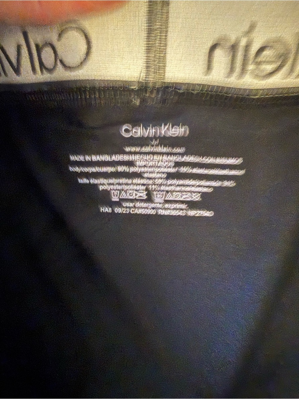 New Calvin Klein Navy Briefs 3-Pack with Logo Waistbands. Microfiber - Picture 3 of 3